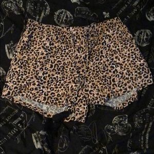 Leopard print shorts